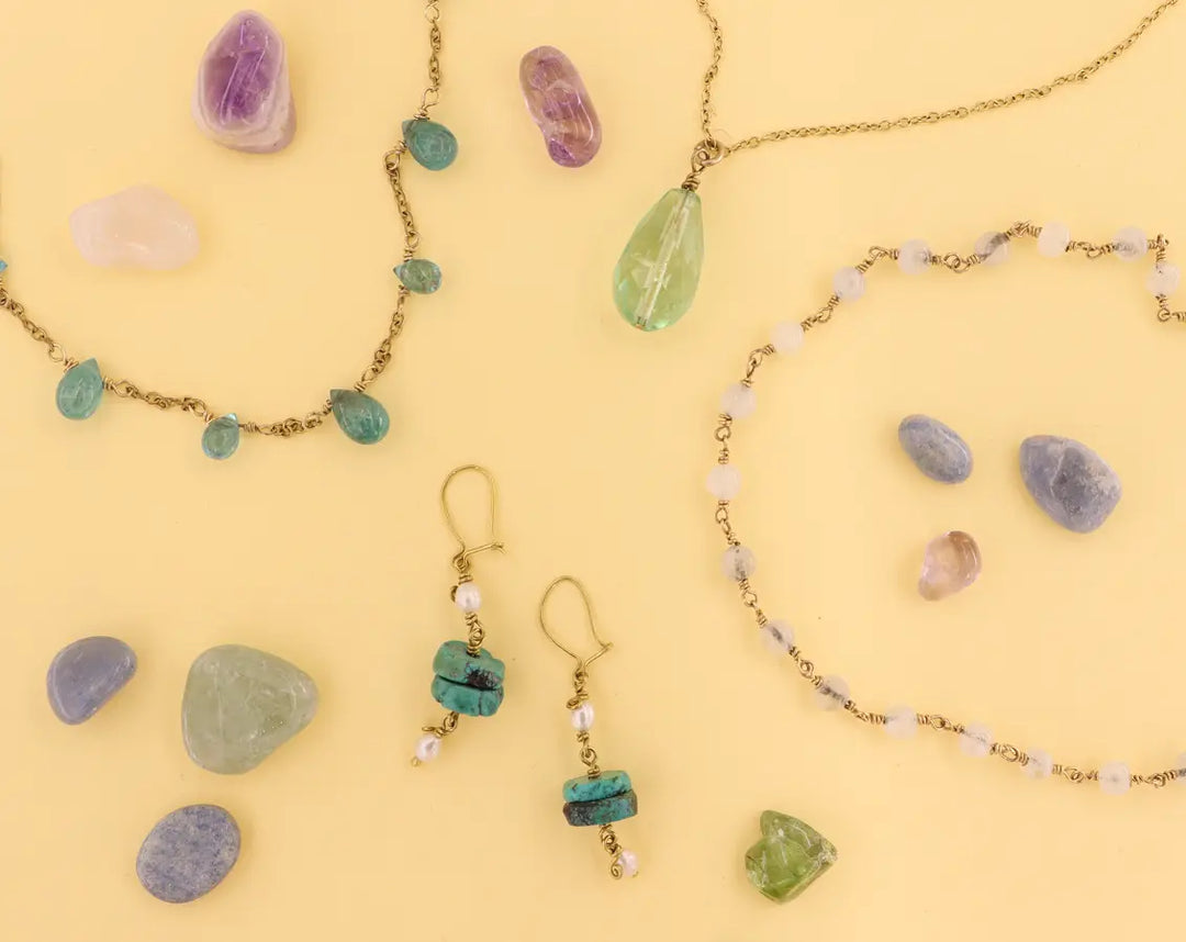 DIY Øreringe med ædelsten - Beadhouse of Copenhagen