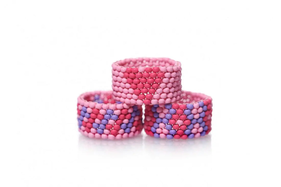 DIY  Fingerring af Preciosa Rocailles perler - Beadhouse of Copenhagen