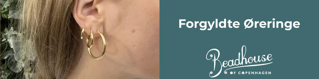 Forgyldt-sølv-øreringe Beadhouse of Copenhagen