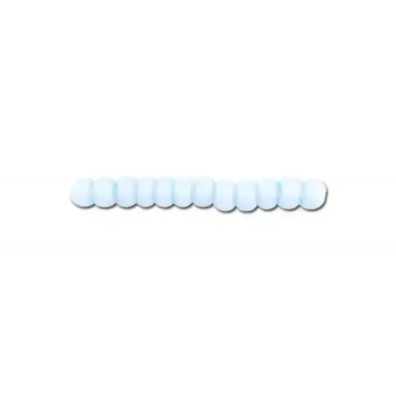 Blå glasperler, preciosa, baby blue 2 dyed chalkwhite, storkøb 