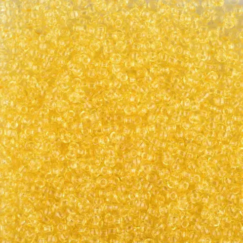 Gule glasperler, preciosa, yellow 2 dyed crystal, storkøb 