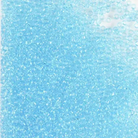 Blå glasperler, preciosa,  natural transparent light aquamarine, storkøb 