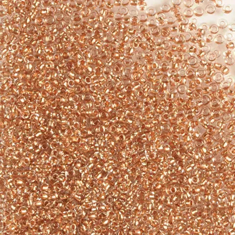 Metalliske glasperler, preciosa, copper lined crystal, storkøb 