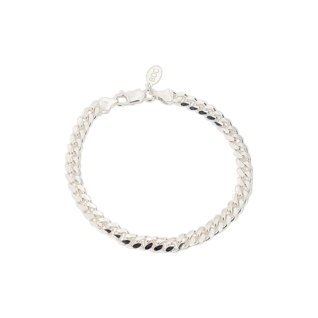 Armbånd, chunky cuban kæde, sterlingsølv, 17, 21 cm/6 mm 