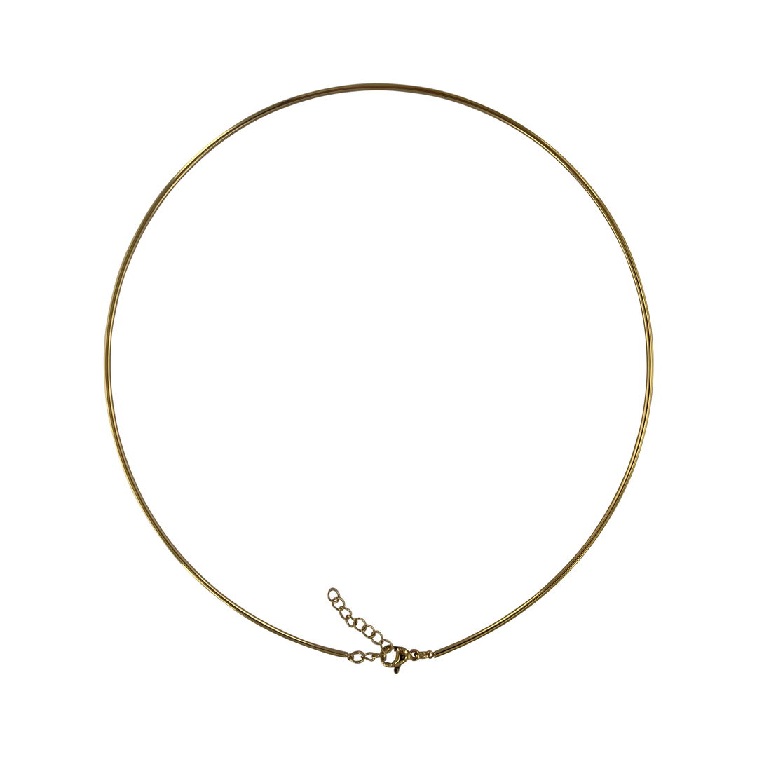 Find Halsring i forgyldt stål, 1,5mm, justerbar hos  Beadhouse of Copenhagen i dag. Husk gratis fragt over 400kr.