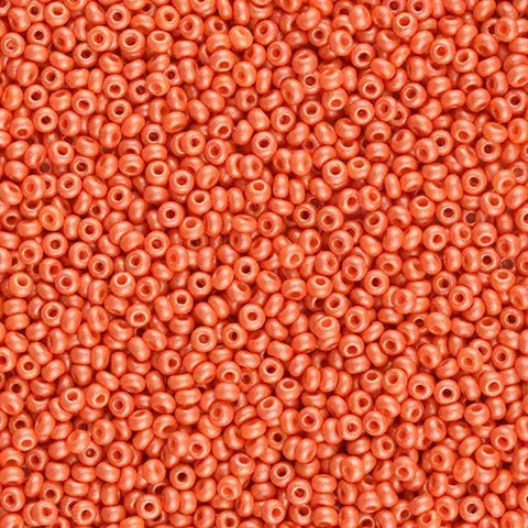 Orange glasperler, preciosa, permalux bright orange, storkøb 