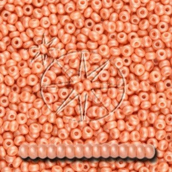 Orange Glasperler, Preciosa Seed Beads, PermaLux Bright light orange 22005