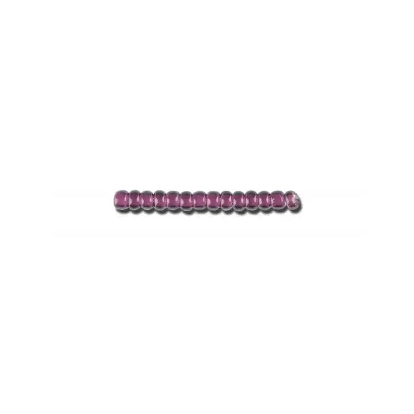 Lilla glasperler, preciosa, whitelined dark amethyst