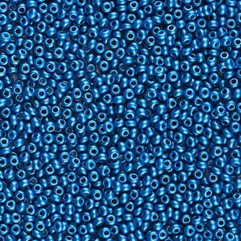 Blå glasperler, preciosa, permalux blue, storkøb 