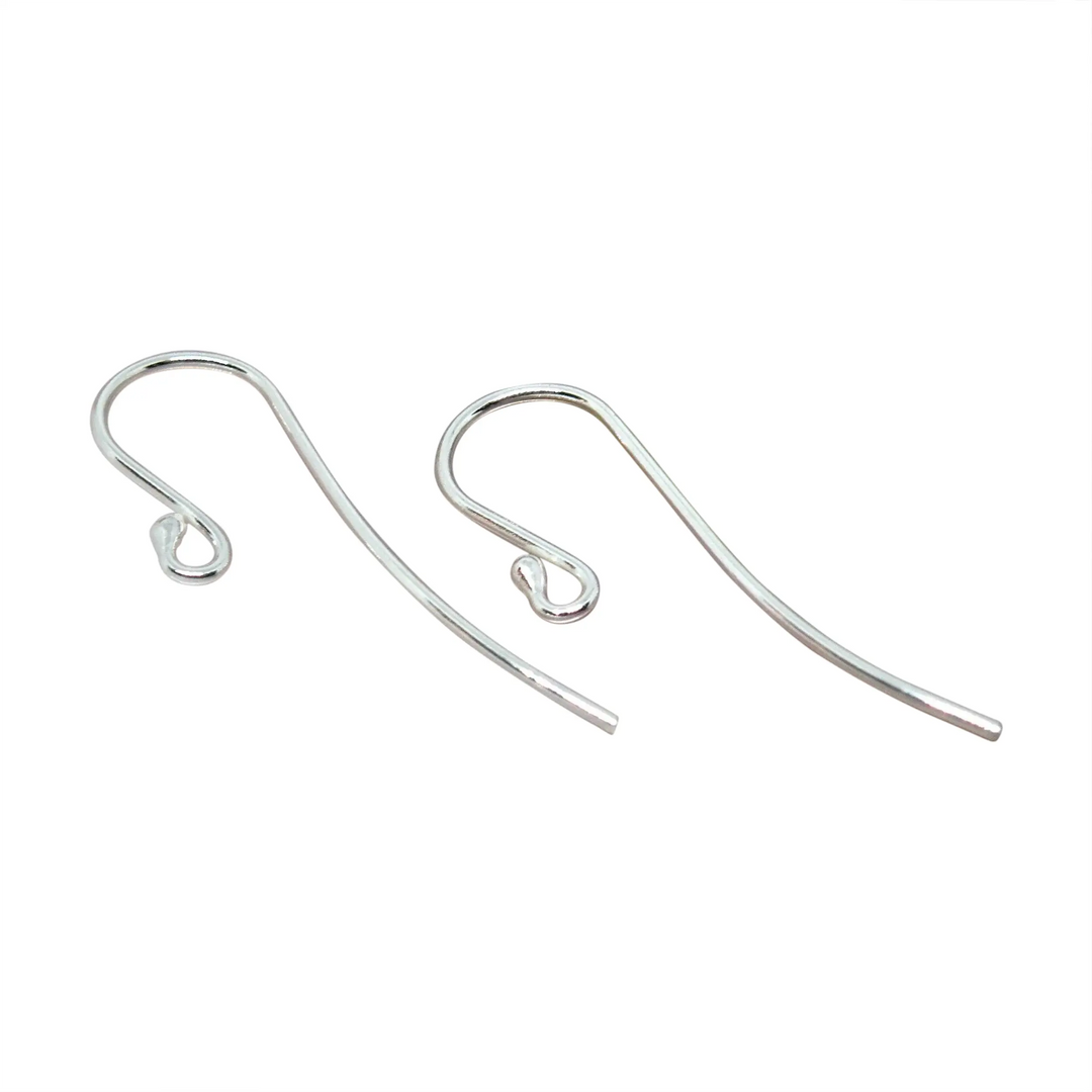 Ørebøjle med dup, 925 sterlingsølv, 0,8mm 