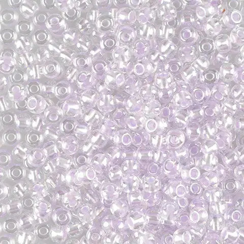 Lilla glasperler, preciosa, shiny pastel violet, storkøb 