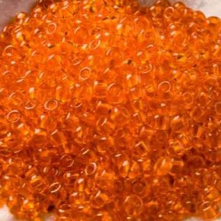 Orange Glasperler, Preciosa, Natural Transparent Yellow Orange, 80060