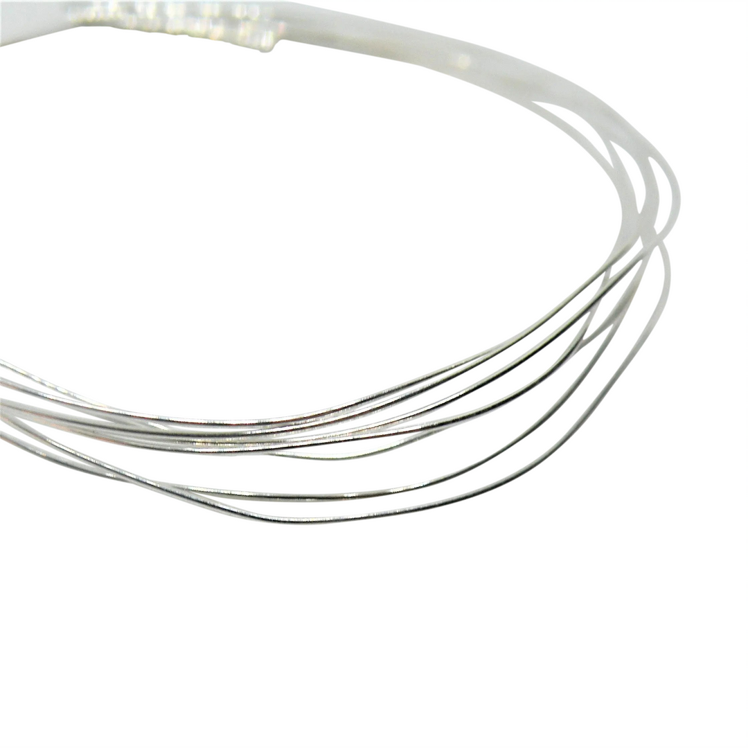 Smykketråd, wire 0,4 mm, sterlingsølv, 1 m