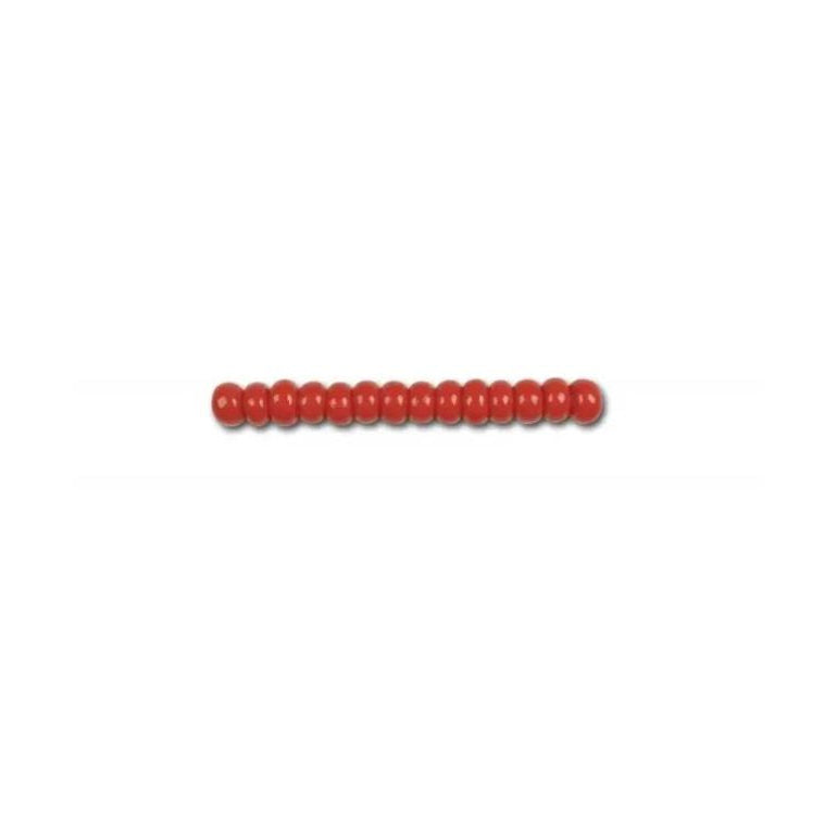 Røde glasperler, preciosa, natural opaque red coral, storkøb