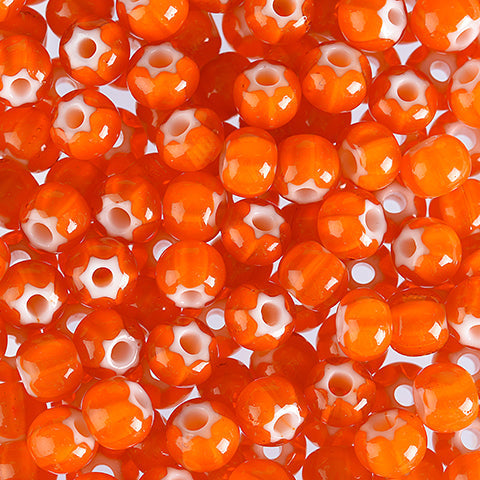 Find Orange glasperler, preciosa, orange cornelian star, storkøb hos  Beadhouse of Copenhagen i dag. Husk gratis fragt over 400kr.