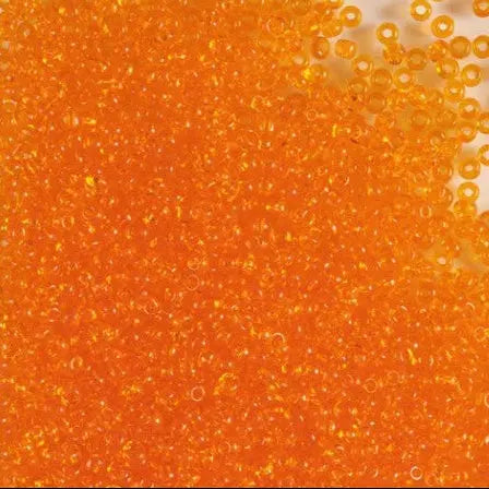 Orange glasperler, preciosa, transparent orange mørk, storkøb Preciosa