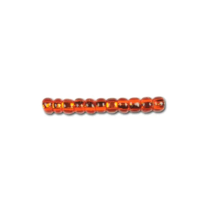Orange glasperler, preciosa, silverlined dark hyacinth