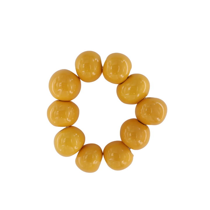 Armbånd, lille, chunky keramik, elastik, 16-17cm 