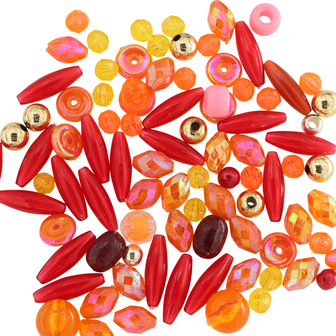 Diverse Andre Perler - Store Perler Til Strik, Plastik, Sweet Mix, 50g