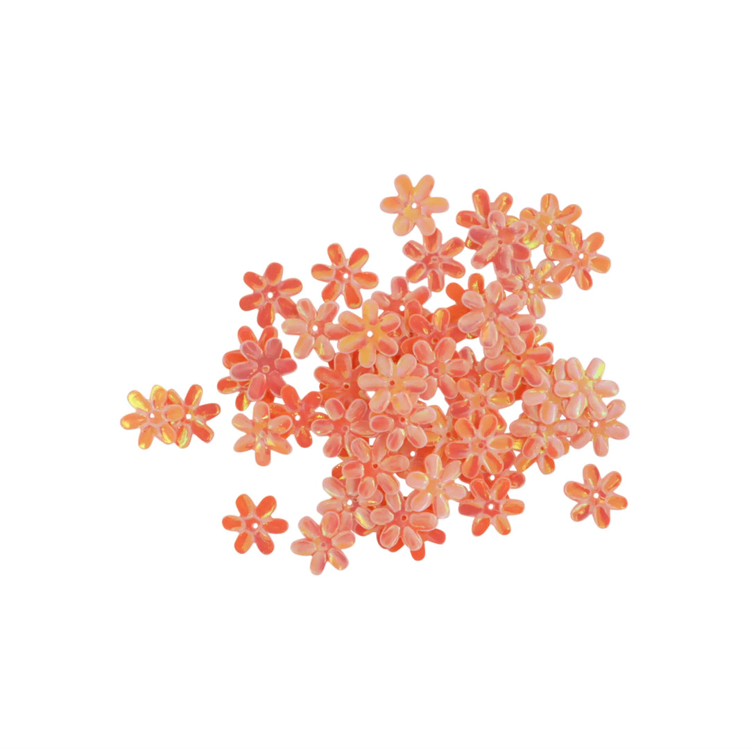 Palietter, blomst, hård, 15-20mm, 10-40g, med regnbueskær, flere varianter Beadhouse of Copenhagen