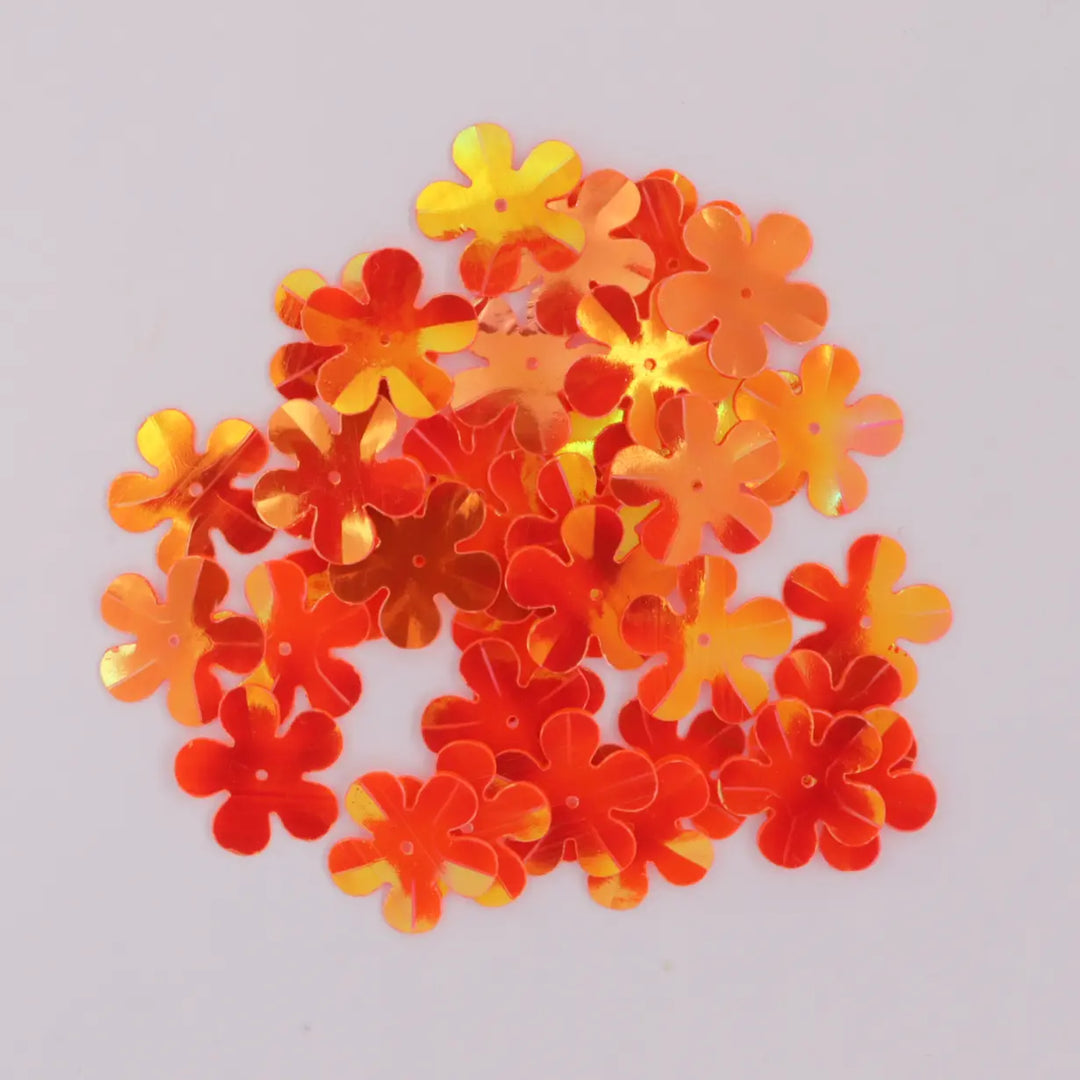 Palietter, blomst, 14-20mm, 10-40g, med regnbueskær, flere varianter Beadhouse of Copenhagen