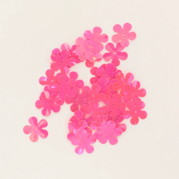 Palietter, blomst, 14-20mm, 10-40g, med regnbueskær, flere varianter Beadhouse of Copenhagen