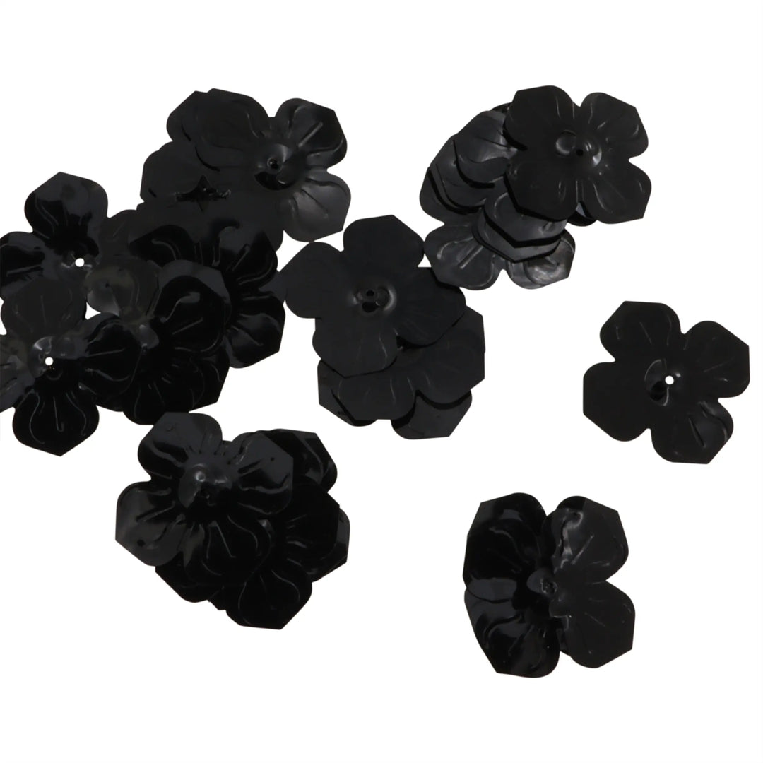 Palietter, blomst, 13-24mm, 10-40g, uden regnbueskær, flere varianter Beadhouse of Copenhagen