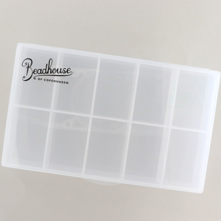 Opbevaring, Beadhouse bead box 10 rum, plastik, uden indhold