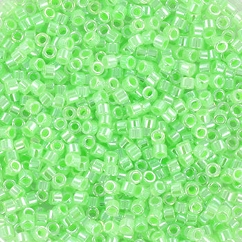 Grønne Glasperler, Miyuki Delica Beads, Ceylon Mint Green