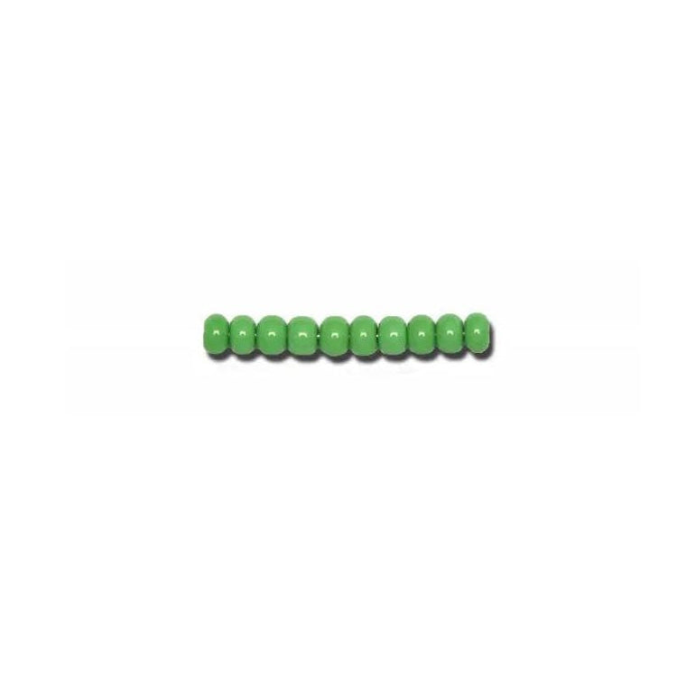 Grønne glasperler, preciosa, natural opaque medium green, storkøb