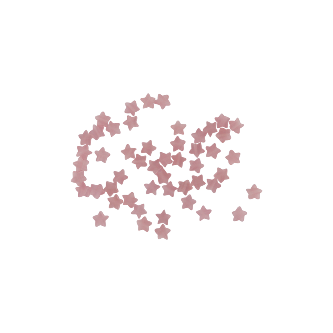 Find Glasfiberperler, stjerner, lyserød, 6x2,5 mm, 10 stk hos  Beadhouse of Copenhagen i dag. Husk gratis fragt over 400kr.