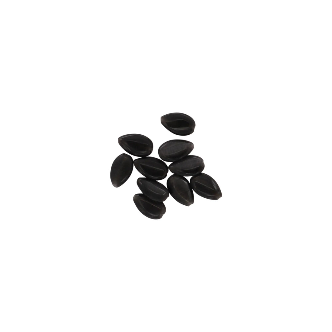 Glasfiberperler, dråbe, sort, 13x8 mm, 10 stk