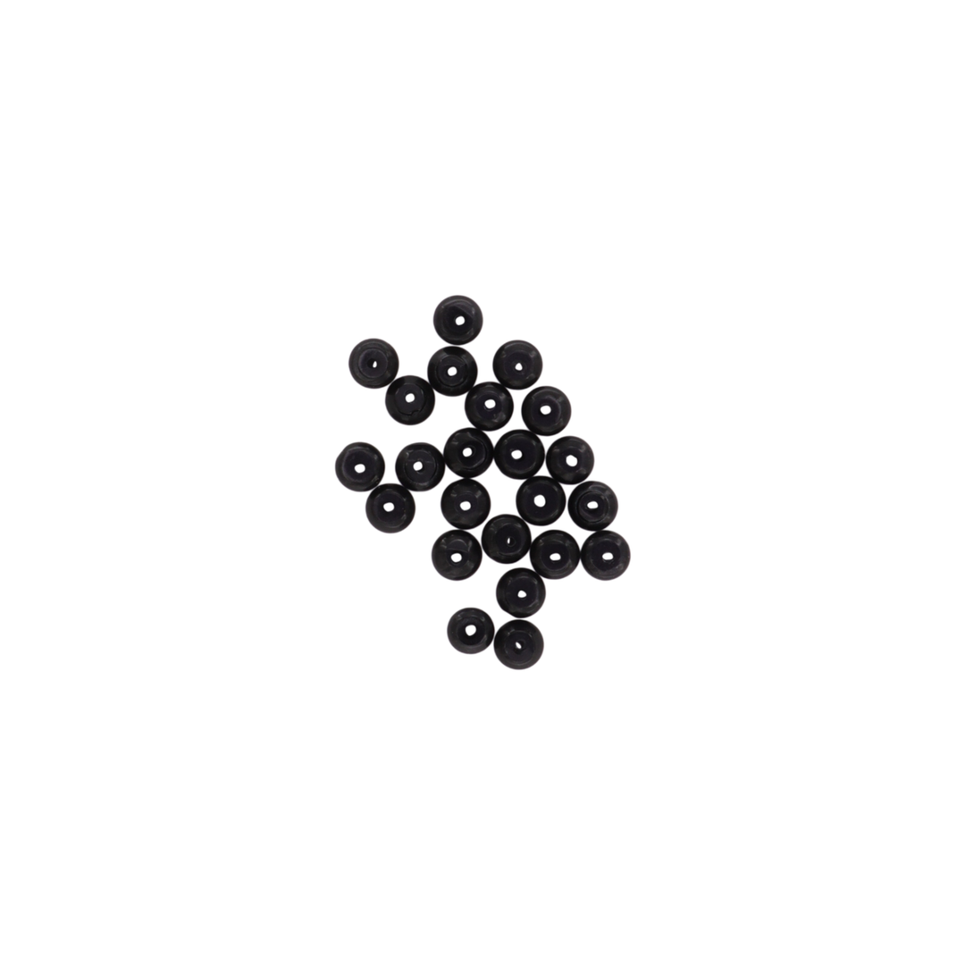 Find Glasfiberperler, runde, flade, sort, 6x3 mm, 10 stk hos  Beadhouse of Copenhagen i dag. Husk gratis fragt over 400kr.