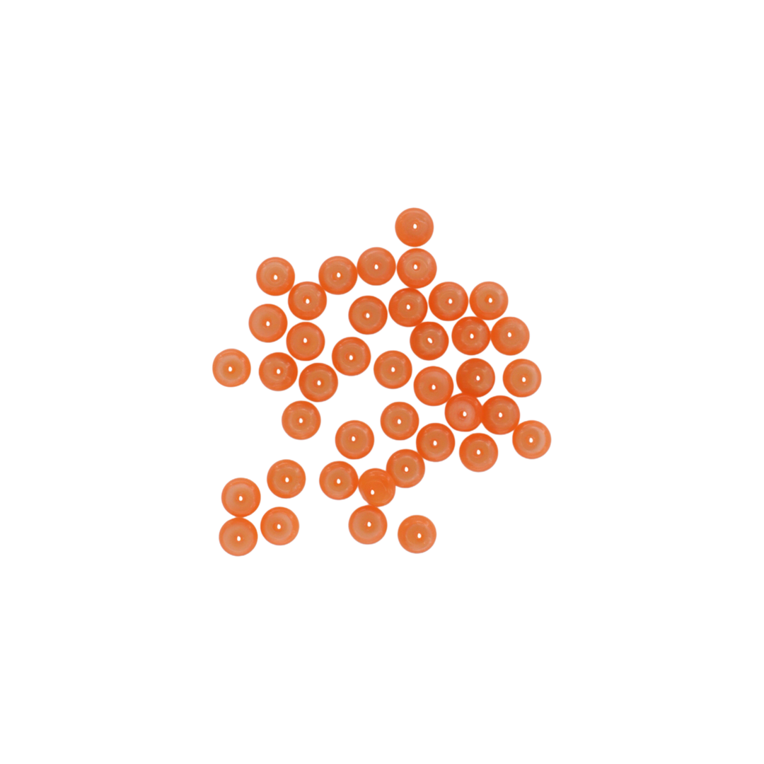 Find Glasfiberperler, runde, flade, orange, 6x3 mm, 10 stk hos  Beadhouse of Copenhagen i dag. Husk gratis fragt over 400kr.