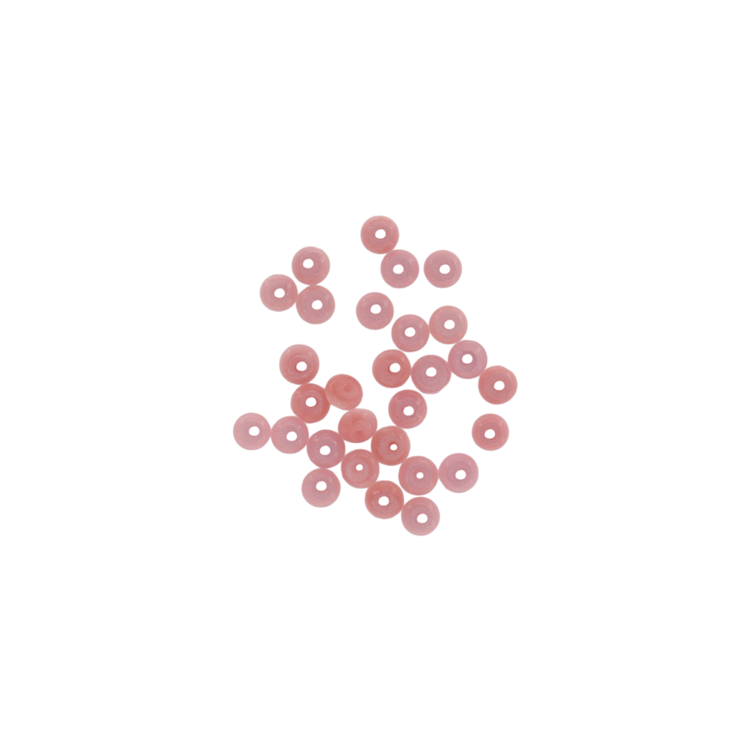 Find Glasfiberperler, runde, flade, lyserød, 6x3 mm, 10 stk hos  Beadhouse of Copenhagen i dag. Husk gratis fragt over 400kr.