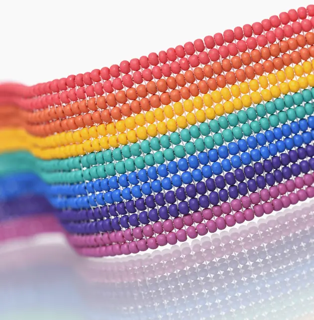 Glasperle gavesæt med økologiske farver der holder Preciosa