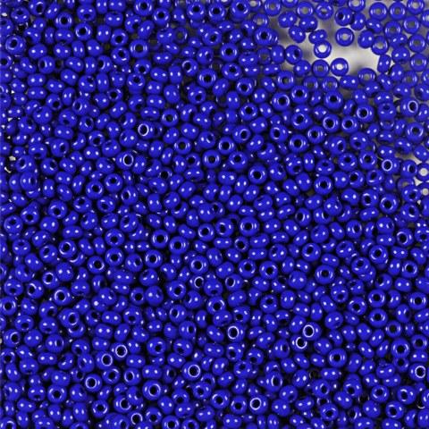 Preciosa Seed Beads - Blå Glasperler, Preciosa, Natural Opaque Electric Dark Blue, Storkøb