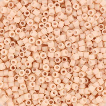 Pink glasperler, miyuki delica beads, opaque matte blush 11-354-1