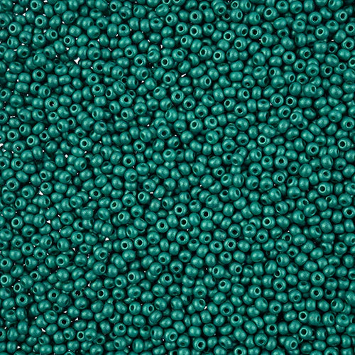 Perles en verre vert, Preciosa, Permalux Bright Sea Green, excellent achat