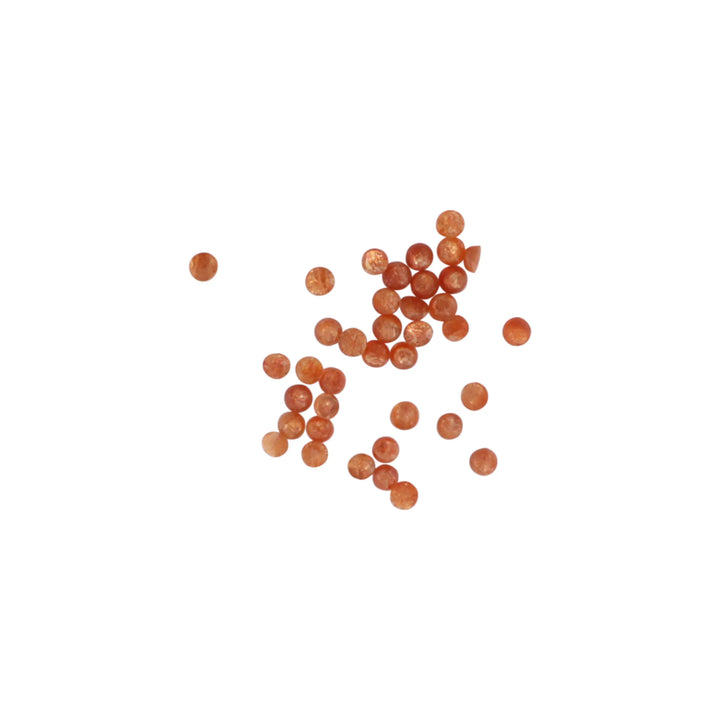 Cabochon, solsten, rund, 1-10stk, flere varianter 