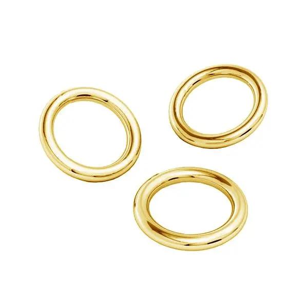 Øskner, loddet, forgyldt sterlingsølv 5 x 0,7mm Silveks