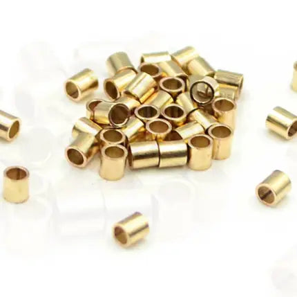 Find Klemmeperler i 24 karat forgyldt messing, crims 2x2 mm blandt vores store udvalg af  Smykkedele hos  Beadhouse of Copenhagen i dag. Husk gratis fragt over 400kr