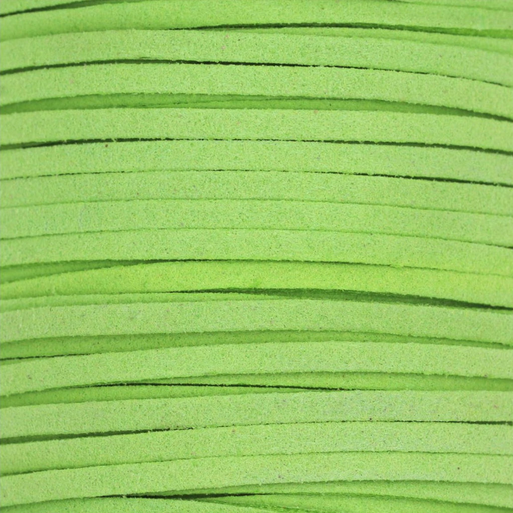 Ruskindssnor i lys grøn - perfekt til halskæder mm.