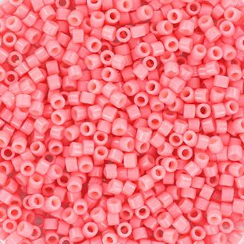 Miyuki Delica - Lyserøde Glasperler, Miyuki Delica Beads, Duracoat Opaque Dyed Guava