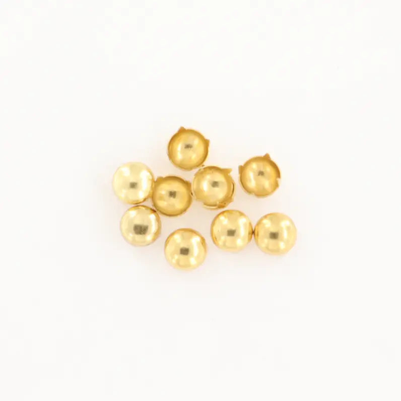 Nitter, runde, forsølvet og forgyldt, 10-100 stk, flere varianter Beadhouse of Copenhagen