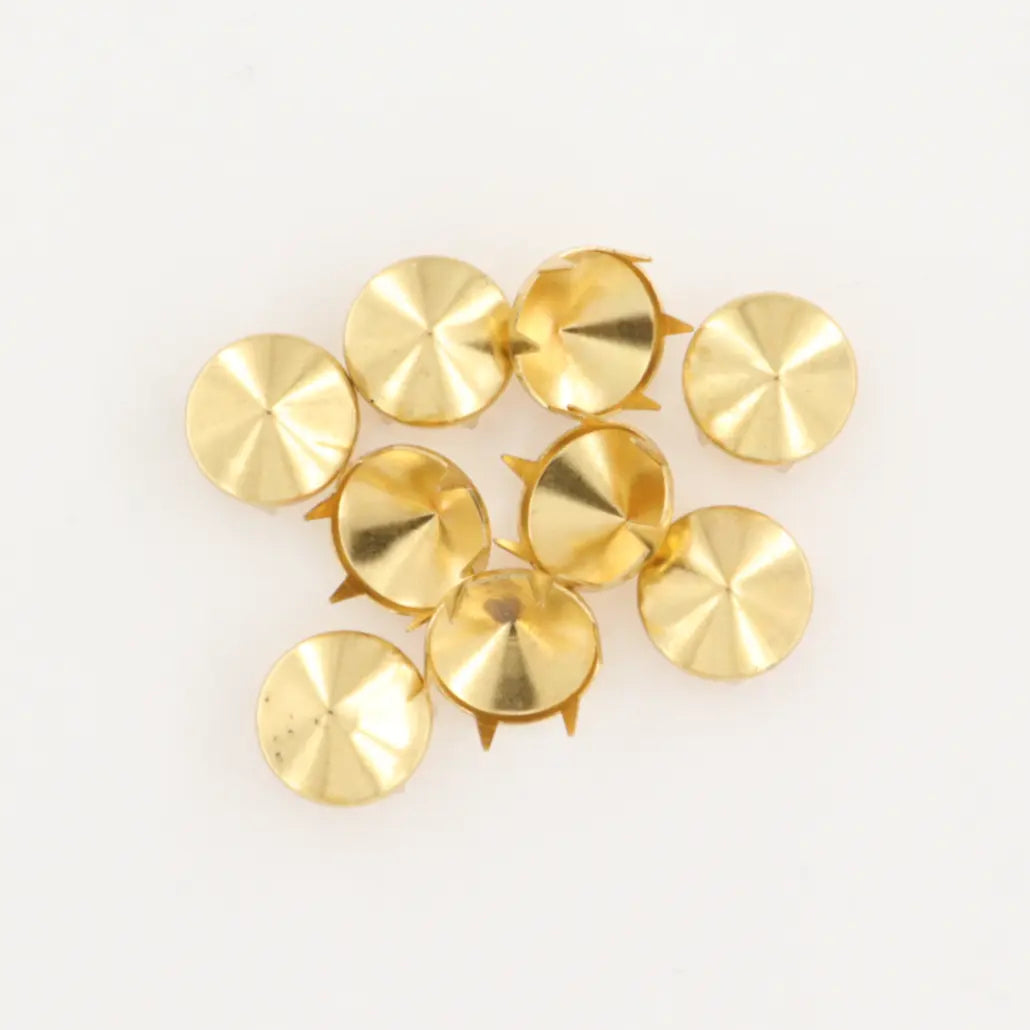 Nitter, kegleformet, forgyldt messing, 10-100 stk, flere varianter Beadhouse of Copenhagen