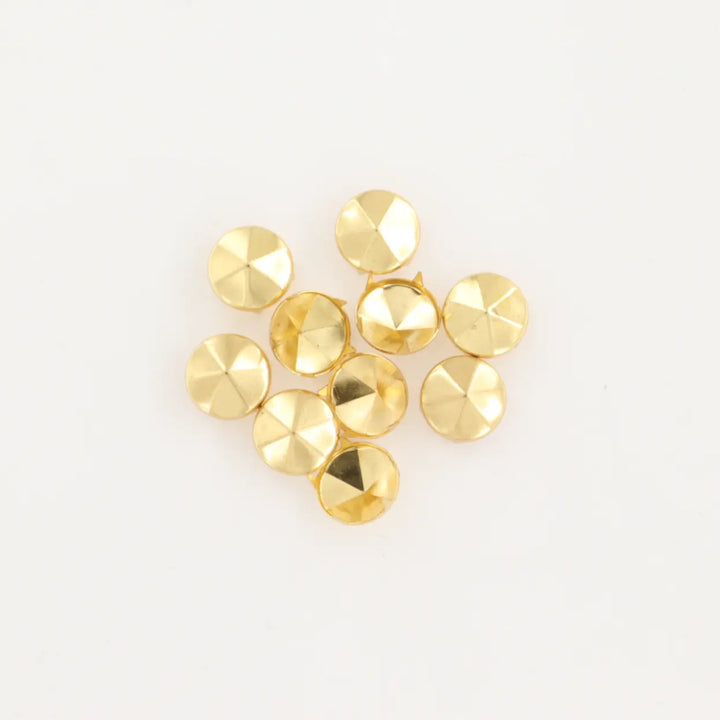 Nitter, kegleformet, forgyldt messing, 10-100 stk, flere varianter Beadhouse of Copenhagen