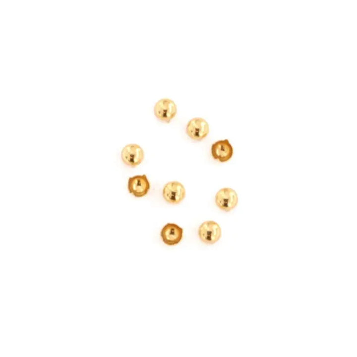 Nitter, runde, forsølvet og forgyldt, 10-100 stk, flere varianter Beadhouse of Copenhagen