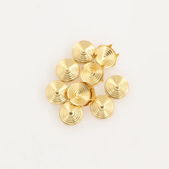 Nitter, kegleformet m. mønster, forsølvet og forgyldt, 10-100 stk, flere varianter Beadhouse of Copenhagen