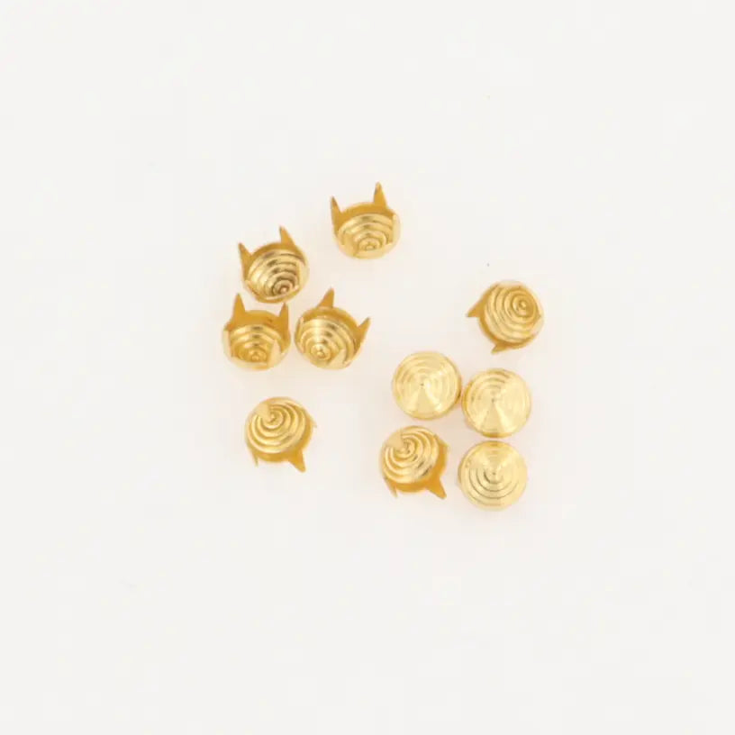 Nitter, kegleformet m. mønster, forsølvet og forgyldt, 10-100 stk, flere varianter Beadhouse of Copenhagen